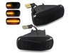 Dynamiska LED-sidoblinkers för Honda Jazz - Rökfärgad svart version
