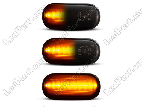 Belysning av dynamiska svarta LED-sidoblinkers för Honda S2000