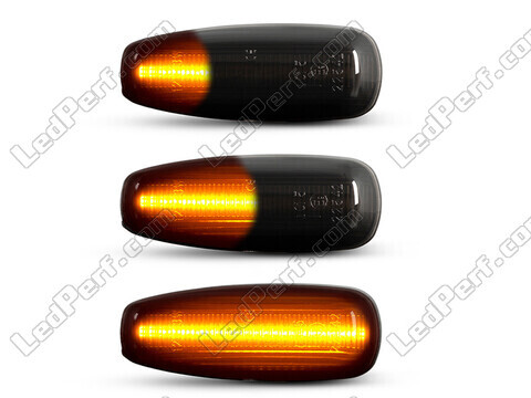 Belysning av dynamiska svarta LED-sidoblinkers för Hyundai I30 MK1