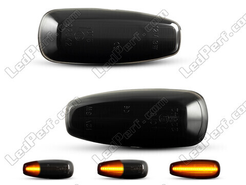 Dynamiska LED-sidoblinkers för Hyundai I30 MK1 - Rökfärgad svart version