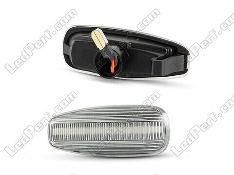 Sidovy av sekventiella LED-blinkers för Hyundai I30 MK1 - Transparent version