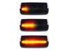 Belysning av dynamiska svarta LED-sidoblinkers för Jeep Commander (XK)