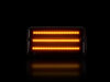 Maximal belysning av dynamiska LED-sidoblinkers för Jeep Wrangler II (TJ)