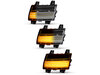 Belysning av sekventiella transparenta LED-blinkers för Jeep  Wrangler IV (JL)