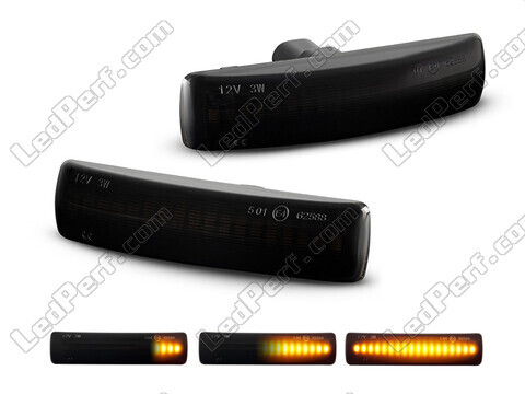 Dynamiska LED-sidoblinkers för Land Rover Discovery III - Rökfärgad svart version