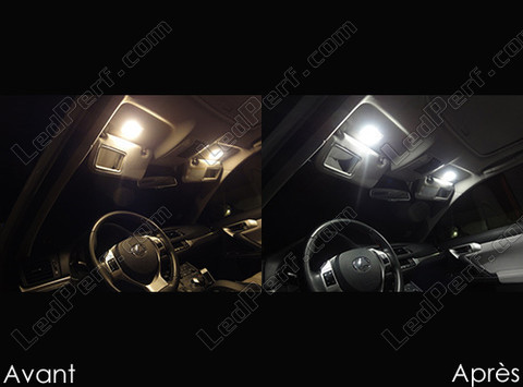 LED sminkspeglar solskydd Lexus CT Tuning