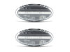 Framvy av sekventiella LED-blinkers för Mazda 2 phase 2 - Transparent färg