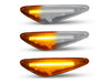 Belysning av sekventiella transparenta LED-blinkers för Mazda 5 phase 2