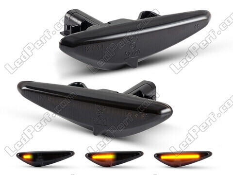 Dynamiska LED-sidoblinkers för Mazda 5 phase 2 - Rökfärgad svart version