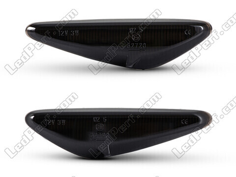 Framvy av dynamiska LED-blinkers för Mazda 5 phase 2 - Rökfärgad svart färg