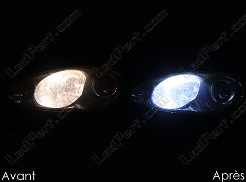 LED parkeringsljus xenon vit Mazda MX 5 Fas 2 före och efter