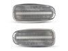 Framvy av sekventiella LED-blinkers för Mercedes CLK (W208) - Transparent färg