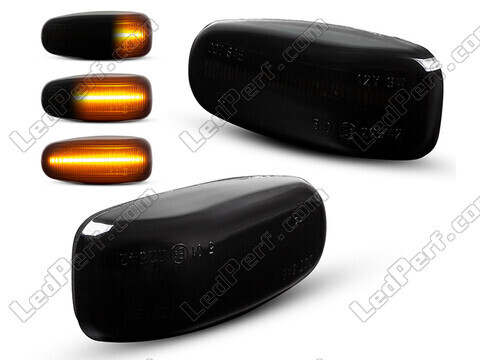 Dynamiska LED-sidoblinkers för Mercedes CLK (W208) - Rökfärgad svart version
