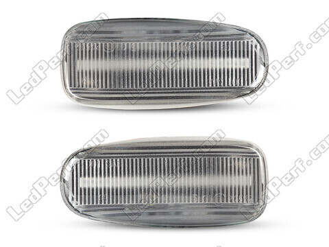 Framvy av sekventiella LED-blinkers för Mercedes CLK (W208) - Transparent färg