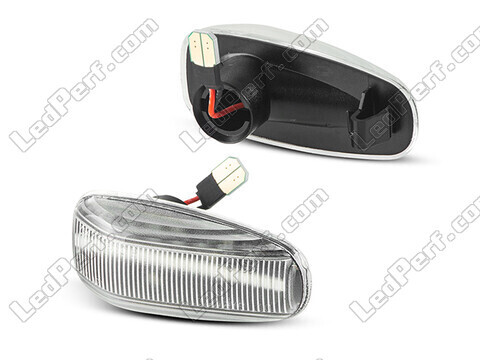 Sidovy av sekventiella LED-blinkers för Mercedes E-Klass (W210) 1999 -2002 - Transparent version