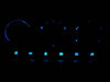 LED-belysning luftkonditionering blå Mini Cabriolet II (R52)