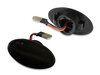 Sidovy av dynamiska LED-sidoblinkers för Mini Cabriolet II (R52) - Rökfärgad svart version