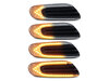 Belysning av sekventiella transparenta LED-blinkers för Mini Cabriolet IV (F57)