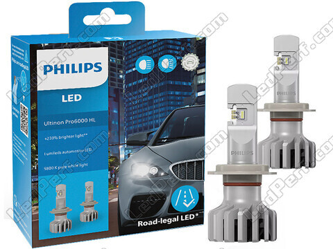 Förpackning LED-lampor Philips för Mini Cooper II (R50 / R53) - Ultinon PRO6000 godkända