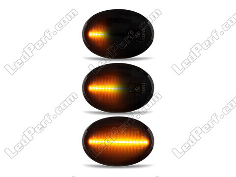 Belysning av dynamiska svarta LED-sidoblinkers för Mini Cooper III (R56)