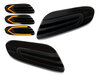 Dynamiska LED-sidoblinkers för Mini Cooper IV (F55 / F56) - Rökfärgad svart version