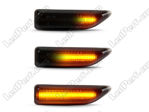 Belysning av dynamiska svarta LED-sidoblinkers för Mini Countryman II (F60)