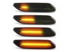 Belysning av dynamiska svarta LED-sidoblinkers för Mini Countryman (R60)