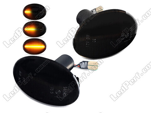 Dynamiska LED-sidoblinkers för Mini Coupé (R58) - Rökfärgad svart version