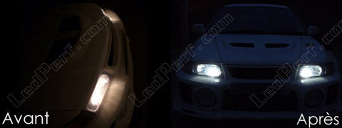 LED-lampa parkeringsljus xenon vit Mitsubishi Lancer Evolution 5