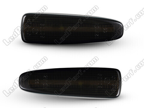 Framvy av dynamiska LED-blinkers för Mitsubishi Outlander - Rökfärgad svart färg