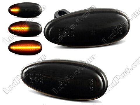 Dynamiska LED-sidoblinkers för Mitsubishi Pajero sport 1 - Rökfärgad svart version