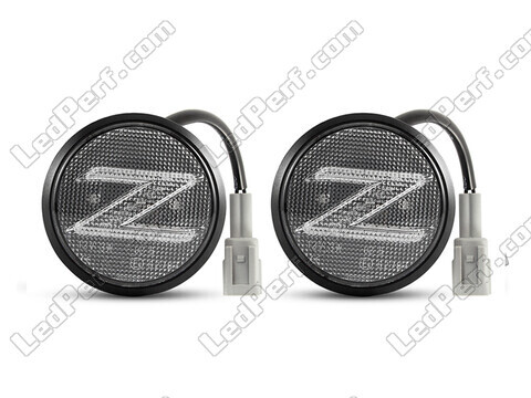 Framvy av sekventiella LED-blinkers för Nissan 370Z - Transparent färg