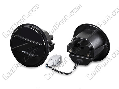 Sidovy av dynamiska LED-sidoblinkers för Nissan 370Z - Rökfärgad svart version