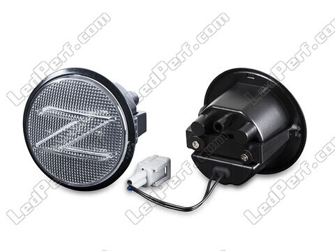 Sidovy av sekventiella LED-blinkers för Nissan 370Z - Transparent version