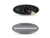 Kontakter för sekventiella LED-blinkers för Nissan Cube - transparent version