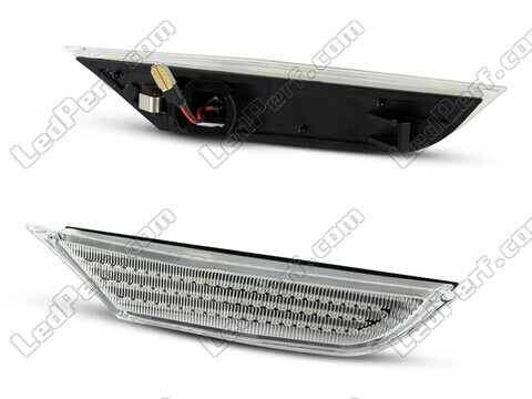 Sidovy av sekventiella LED-blinkers för Nissan GTR R35 - Transparent version