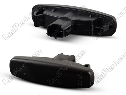 Sidovy av dynamiska LED-sidoblinkers för Nissan Murano II - Rökfärgad svart version
