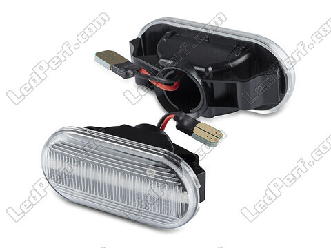 Sidovy av sekventiella LED-blinkers för Nissan Navara D40 - Transparent version