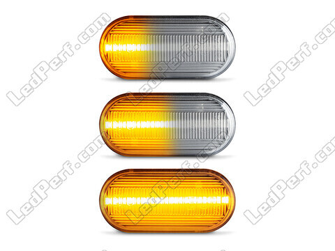 Belysning av sekventiella transparenta LED-blinkers för Nissan Note (2005 - 2008)