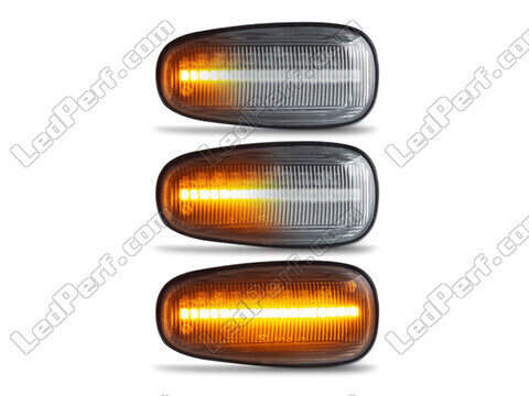 Belysning av sekventiella transparenta LED-blinkers för Opel Astra G