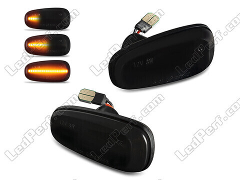Dynamiska LED-sidoblinkers för Opel Astra G - Rökfärgad svart version