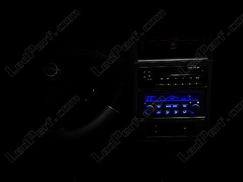 LED-lampa automatisk luftkonditionering blå Opel Astra G