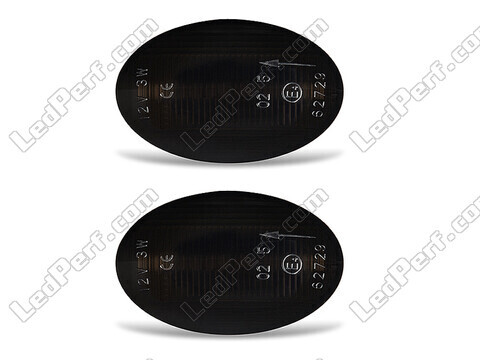 Framvy av dynamiska LED-blinkers för Opel Combo B - Rökfärgad svart färg