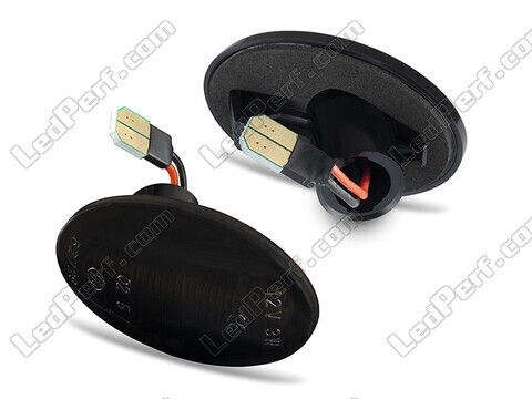 Sidovy av dynamiska LED-sidoblinkers för Opel Corsa C - Rökfärgad svart version