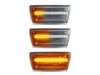 Belysning av sekventiella transparenta LED-blinkers för Opel Corsa D