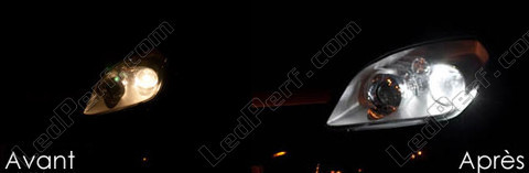 LED-lampa parkeringsljus xenon vit Opel Tigra TwinTop