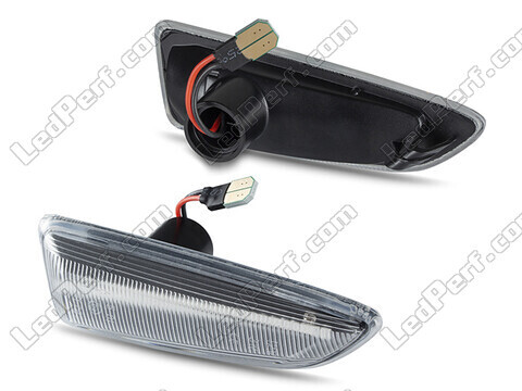 Sidovy av sekventiella LED-blinkers för Opel Zafira C - Transparent version