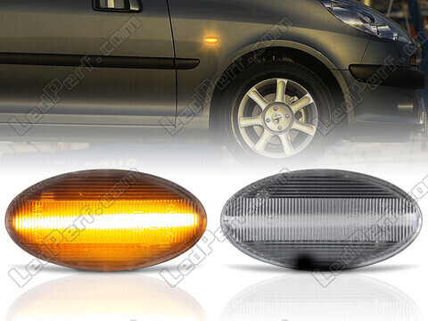 Dynamiska LED-sidoblinkers för Peugeot 1007
