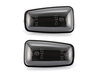 Framvy av dynamiska LED-blinkers för Peugeot 106 - Rökfärgad svart färg