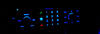 LED blå bilradio RT3 Peugeot 206 (>10/2002) Multiplexstyrd